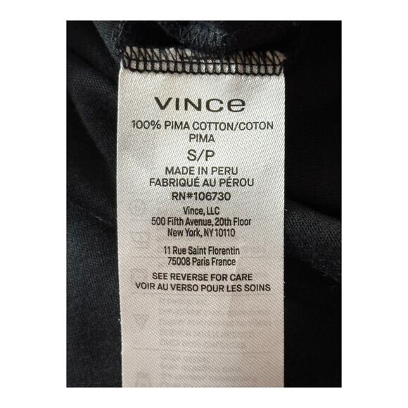 Vince Dress sleeveless mock neck knit black size Small S - Picture 5 of 7